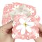 Big Dot of Happiness Checkered Daisy Flowers - Retro Boho Floral Valentine’s Day Party Cootie Catcher Game - Valentine Jokes for Kids Fortune Tellers - Set of 12